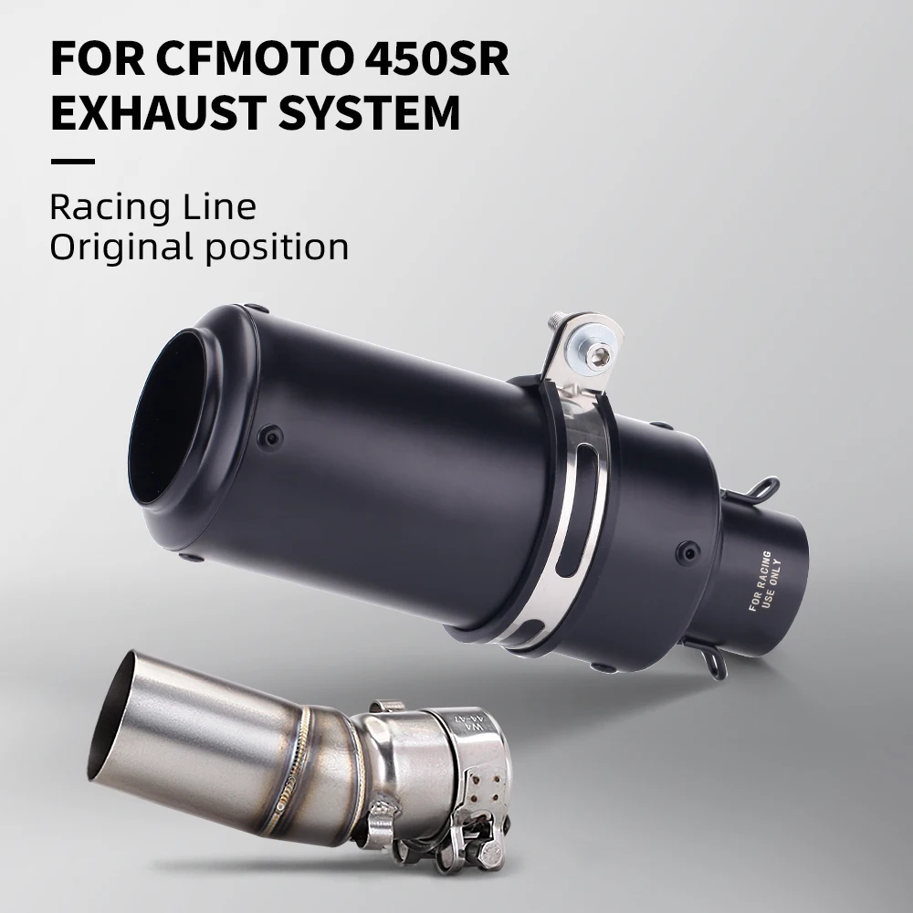

CF450SR Motorcycle Exhaust System Modified Stainless Steel Exhaust Pipe Middle Section For 450SR 450 SR