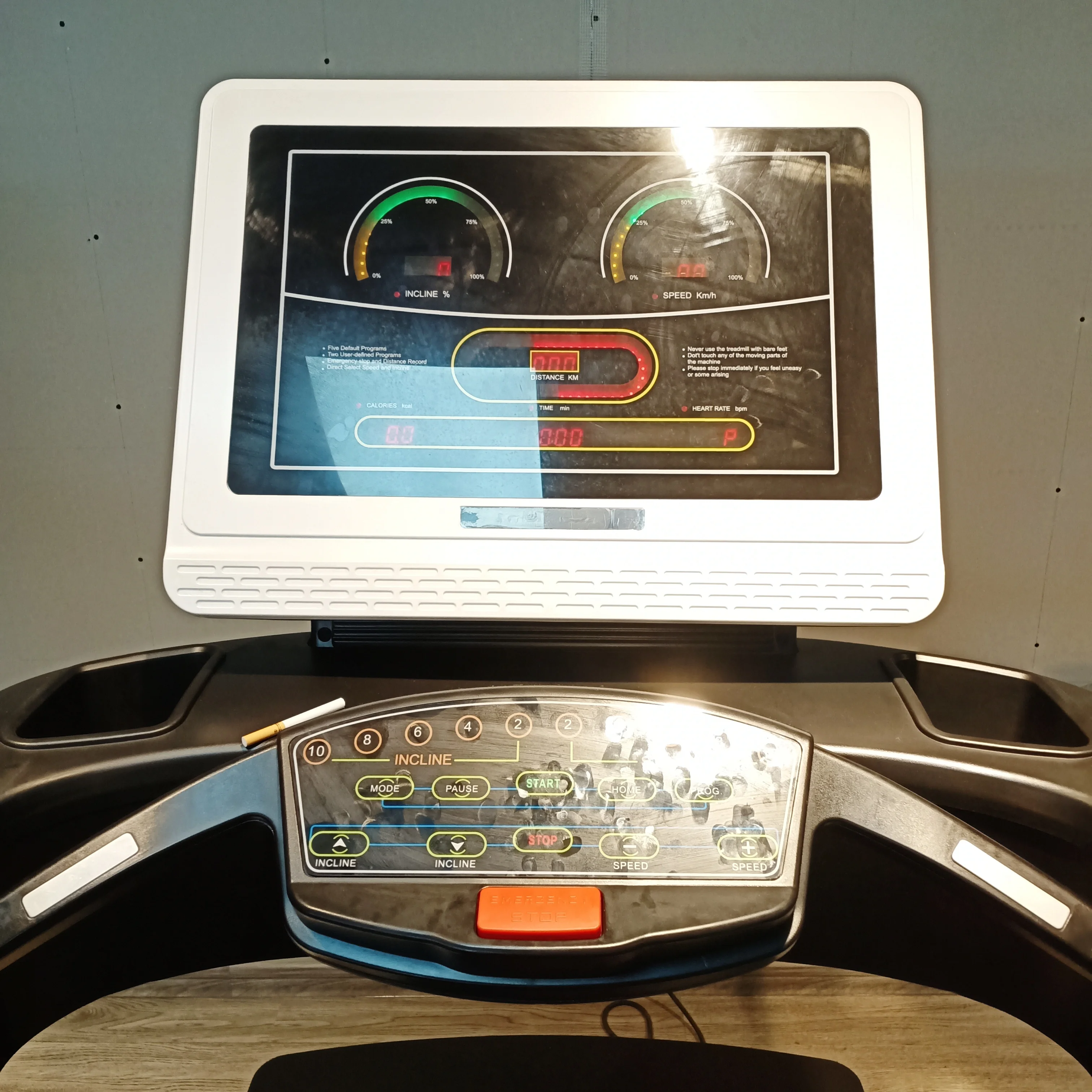 Commercial Cardio LED Screen Commercial Treadmill S6600A Multi-function Button  Commercial Cardio Fitness Equipment
