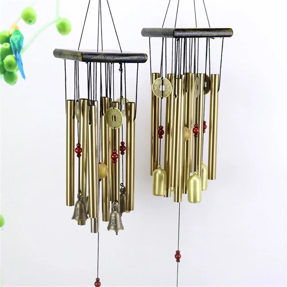 

1Pc Pendant Wind Chime Money Balcony Outdoor Yard Garden Home Decor Metal Pipe Wind Chime Large Wind Chimes Bells Tubes Copper