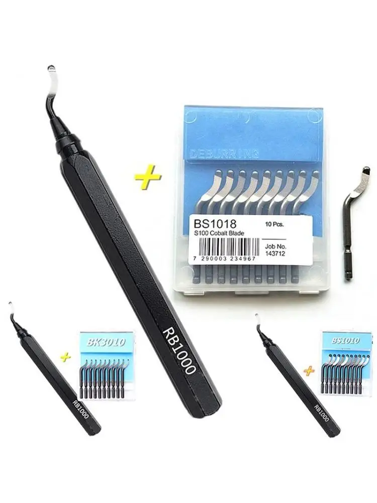 Poignée d'ébavurage à serrage rapide, dispositif de coupe de poignée en métal et aluminium, Options de coupe RB1000, usinée en haute douceur