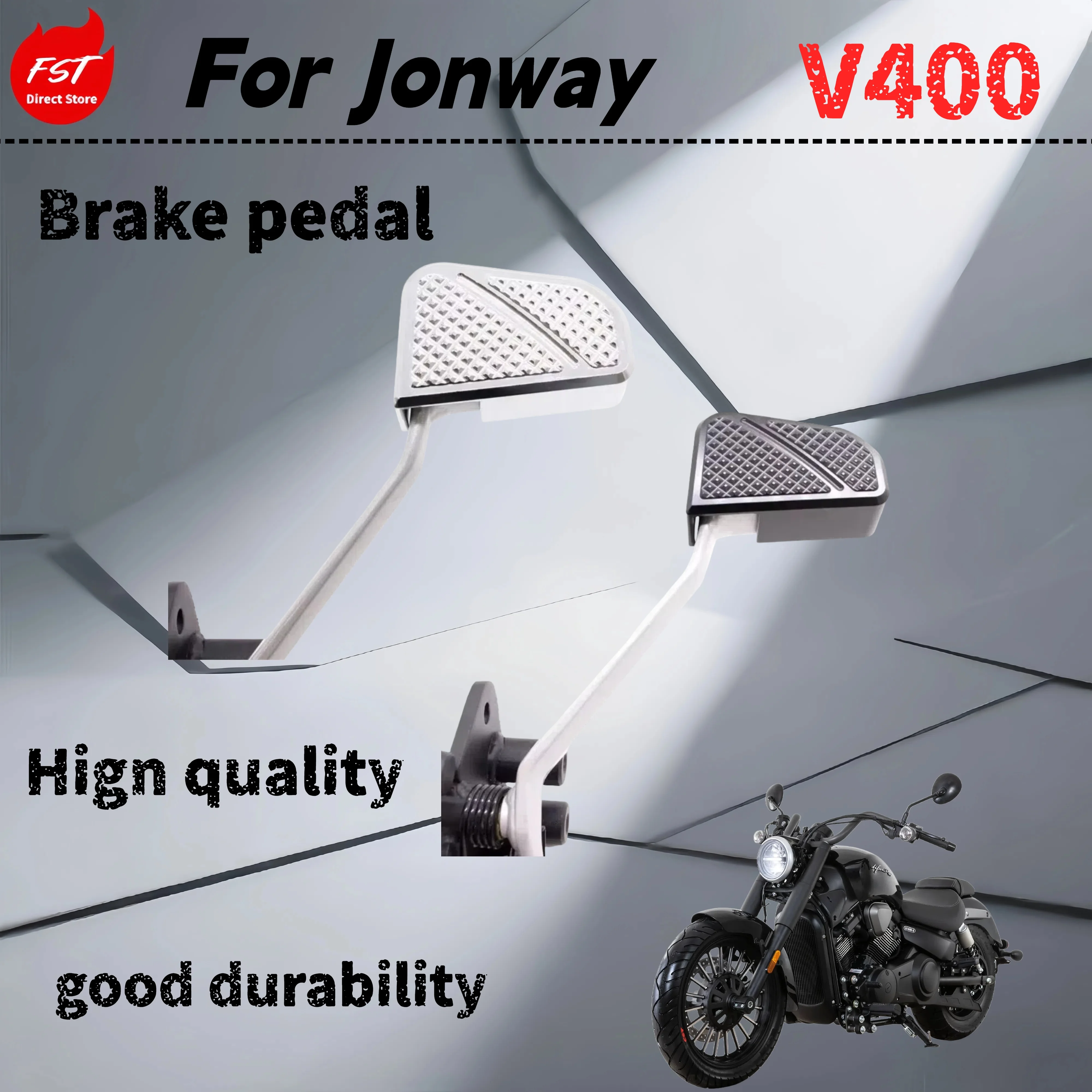

For Jonway V400 modified rear brake pedal enlarged cruise car rear brake pedal cover heightened and widened