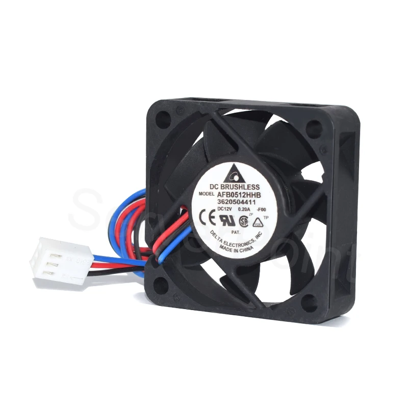 

For Delta Electronics AFB0512HHB Server Cooler Fan 50*50*15MM DC12V 0.2A Three Wires Square Cooling 5015