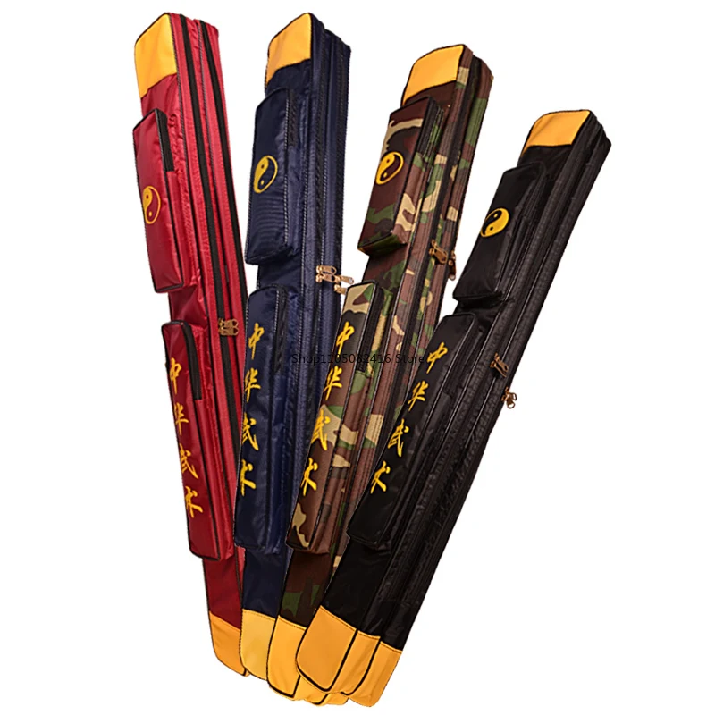

Китайская сумка для меча кунг-фу, однослойный и двухслойный чехол для переноски меча, чехол для боевых искусств, оружие, сумка на плечо с мечом