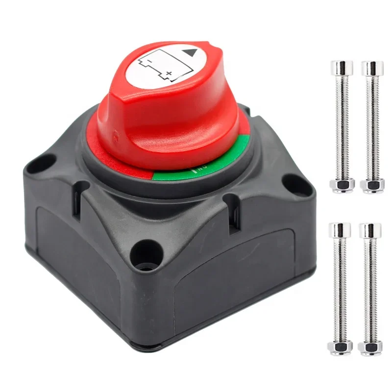 

Battery Switch 12-48V Waterproof Heavy Duty Battery Power Cut Master Switch Disconnect Isolator for Car Vehicle RV and Marine Bo