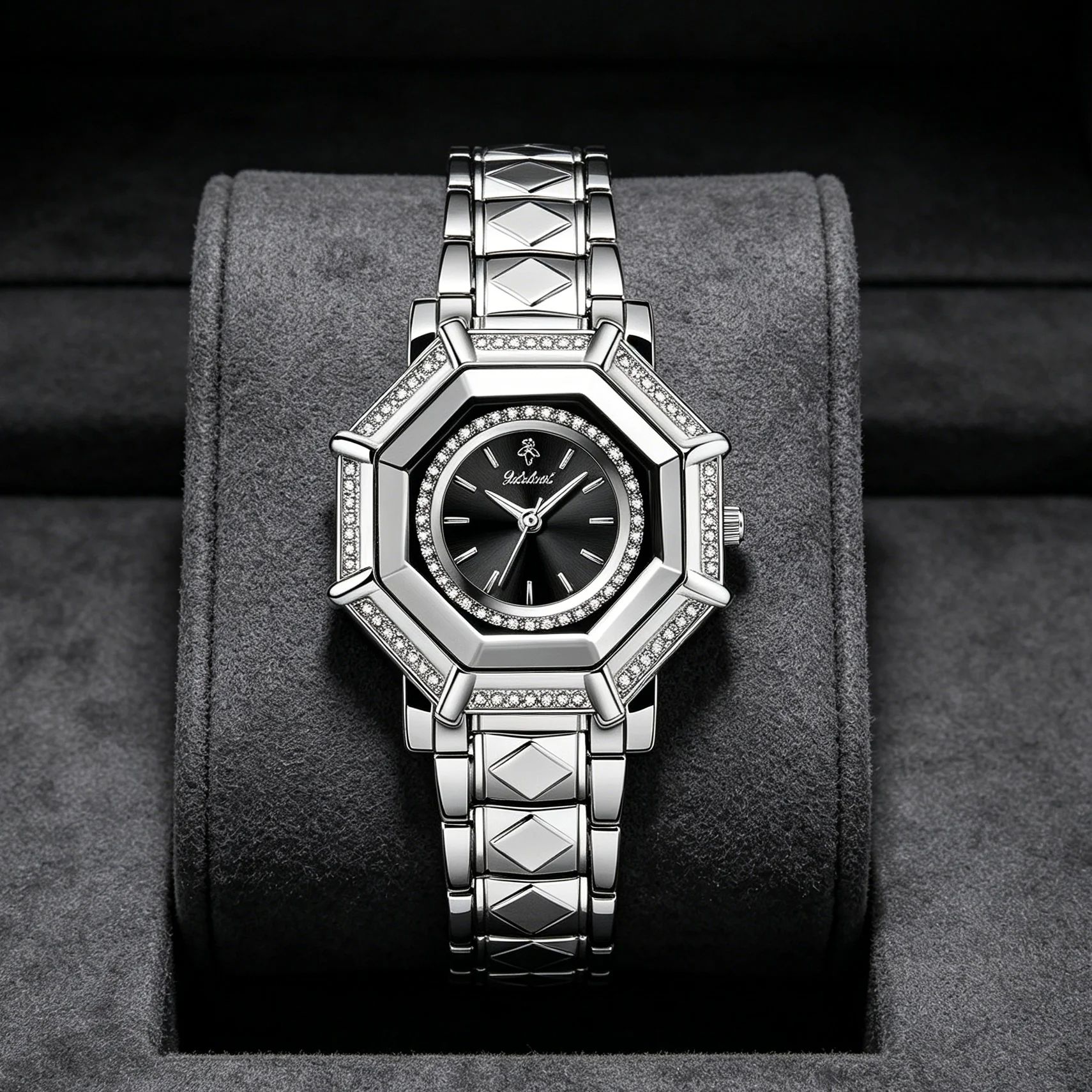 

YaLaLuSi Men Women Wristwatch for Men and Women Waterproof Sport Quartz Watch with Diamond-encrusted Dial Free Shipping