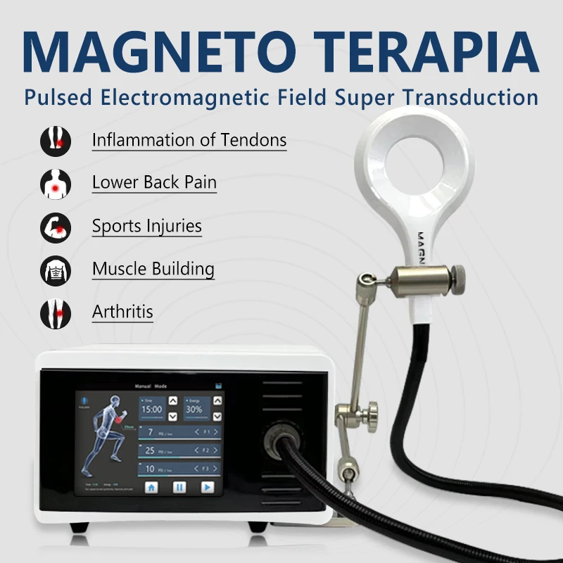 Extracorporeal Magnetic transduction therapy painless effective physiotherapy Massager machine for body pain treatment