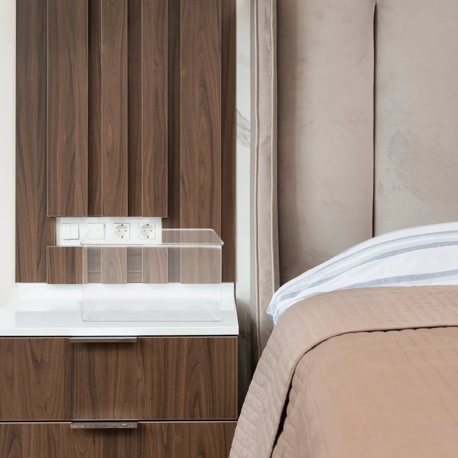 

Прозрачный акриловый органайзер для значков, пинов и принадлежностей для ведения дневников, вместительный, стильный, минималистичный, для дома