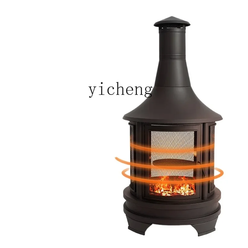 

ZK Outdoor Grill Heater Garden Firewood Heating Furnace Charcoal Villa BBQ Furnace Household