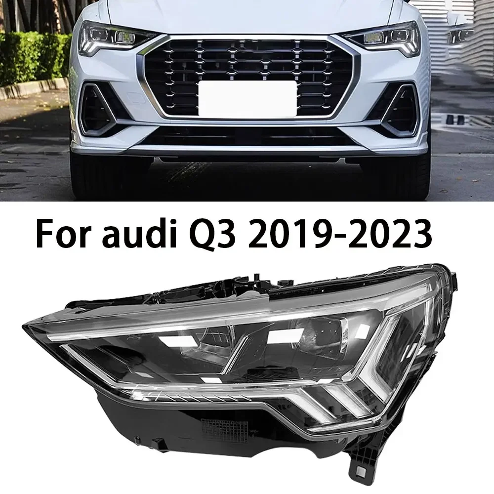 

Car Head Lamp for Audi Q3 LED Headlight 2018-2023 Headlights Q3 DRL Turn Signal High Beam Angel Eye Projector Lens