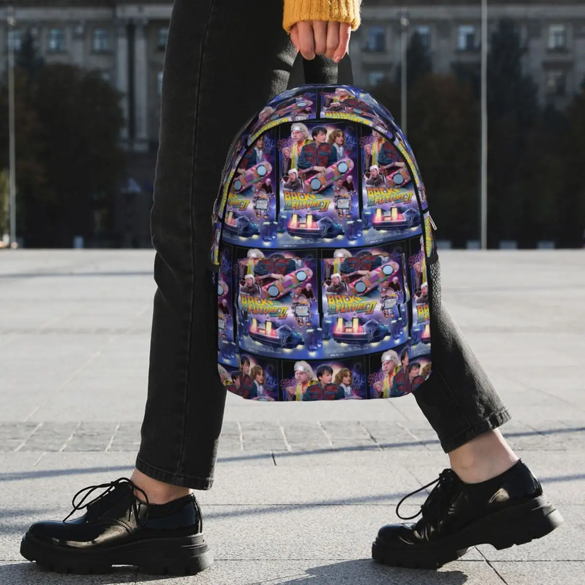 Back To The Future Backpack Student BookBag Men Women School Bag Computer Shoulder Bags