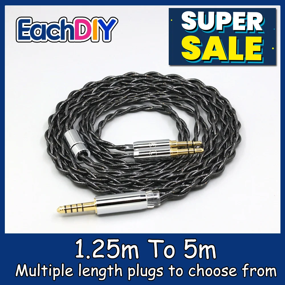 

99% Pure Silver Palladium Graphene Floating Gold Cable For Hifiman Sundara Ananda HE1000se V2 HE6se he400se Arya He-35x LN008339