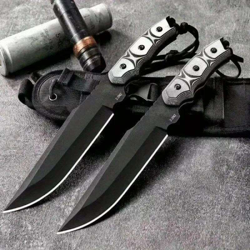 

Fixed knife Outdoor Jungle Camping Portable Multi-function EDC Survival Knife Personal Tactical Defense Hunting Straight knife
