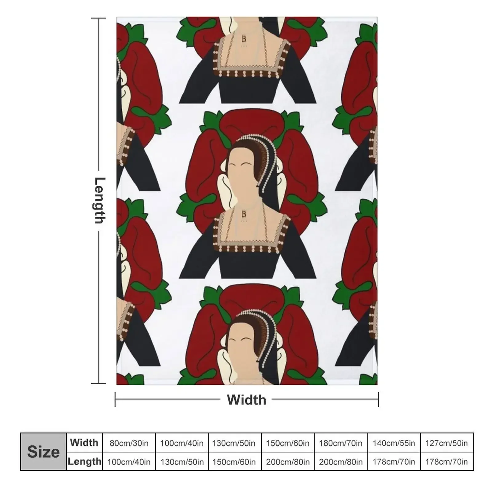 Anne Boleyn & Tudor Rose Throw Blanket Blankets For Bed blankets and throws Beach Blankets