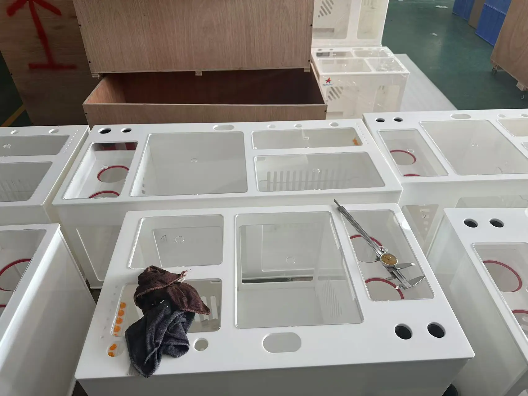 HOTRed Starfish OEM LOGO Saltwater Aquarium Sump Filter Acrylic Fish Tank Sump for Aquarium Filtration