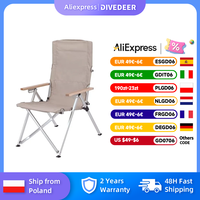 DIVEDEER Portable Folding Chair Leisure Chair Fishing Chair Outdoor Leisure Chair Outdoor Barbecue Camping Equipment