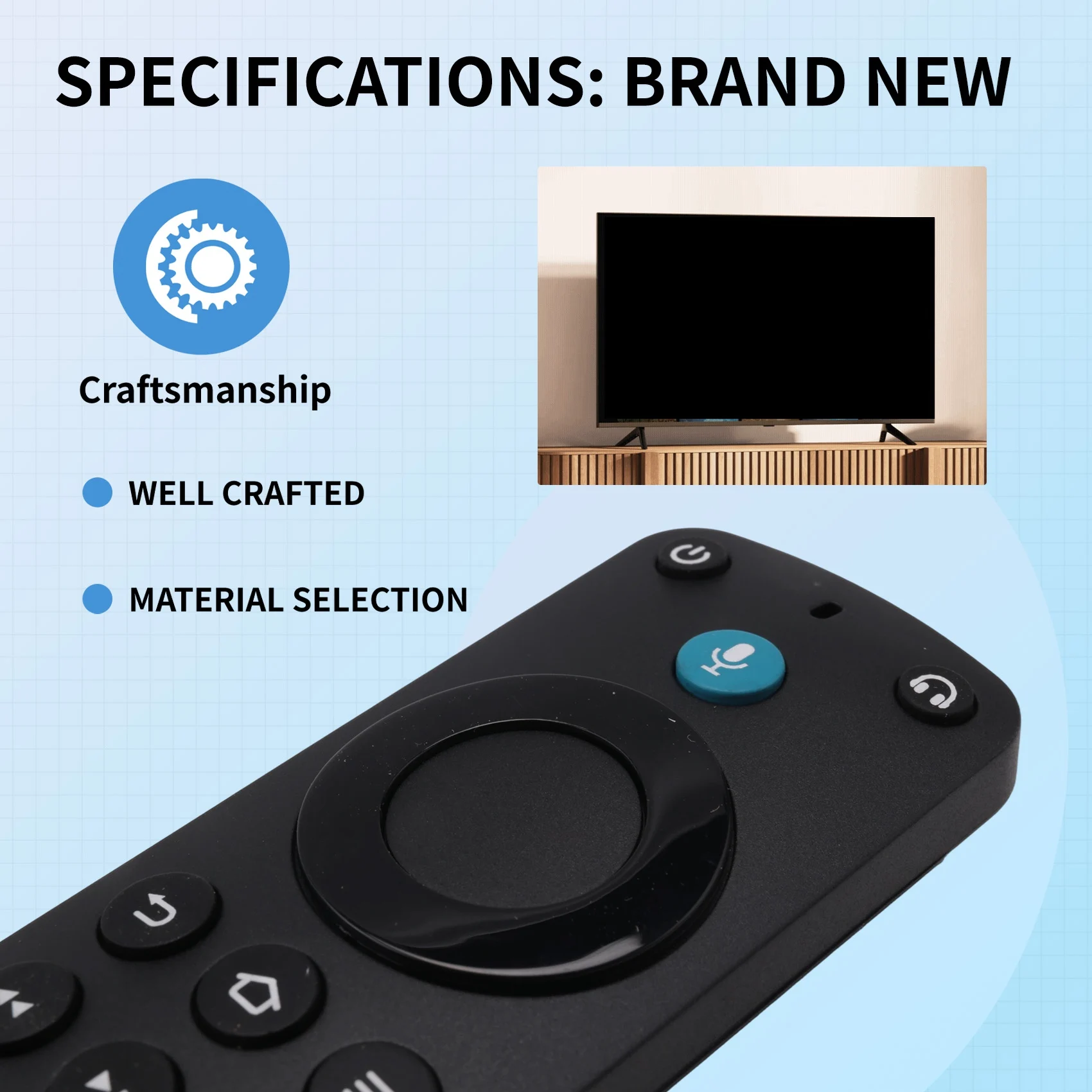 A31T Backlit Voice Remote for Fire TV Stick 3rd Gen for Cube Pro Alexa G25N8L Replacement Control