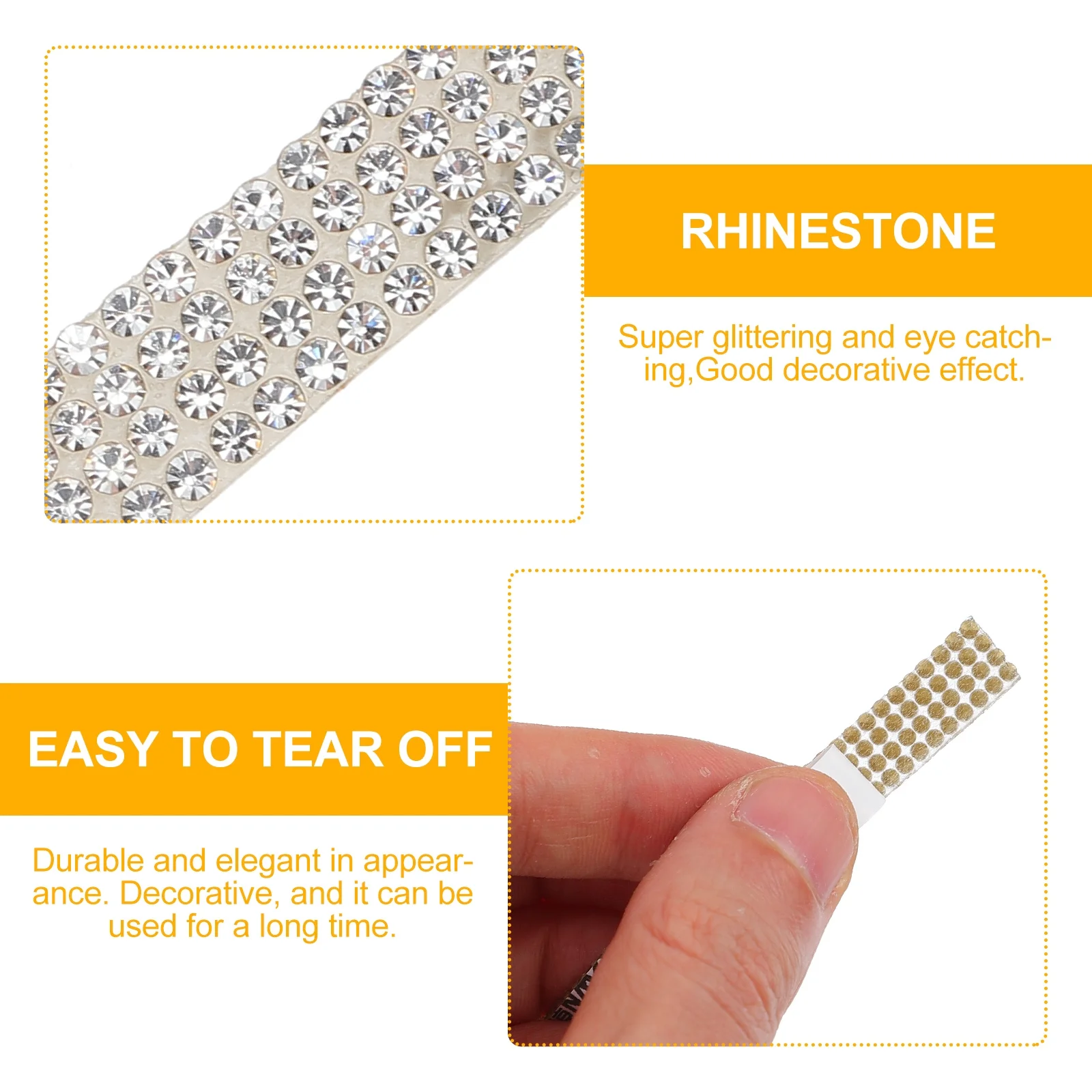 5 Yards Self-Adhesive Rhinestone Ribbon Crystal Trim Diy Decoration Banding For Wedding Cake Craft Wrap Ribbon