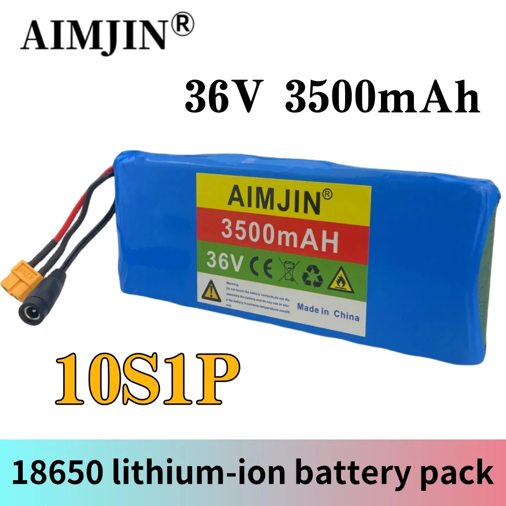 

100% original battery 36V 3500mAh 10S1P 18650 lithium-ion rechargeable battery pack, suitable for electric bicycles and scooters