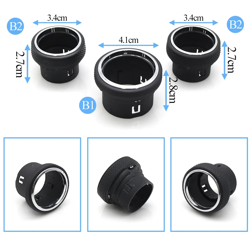 For Jeep Grand Cherokee 2014-2021 WK2 Car Front Central Console AC Control Auto Rotary Switch Button Radio Volume Rotary Knob