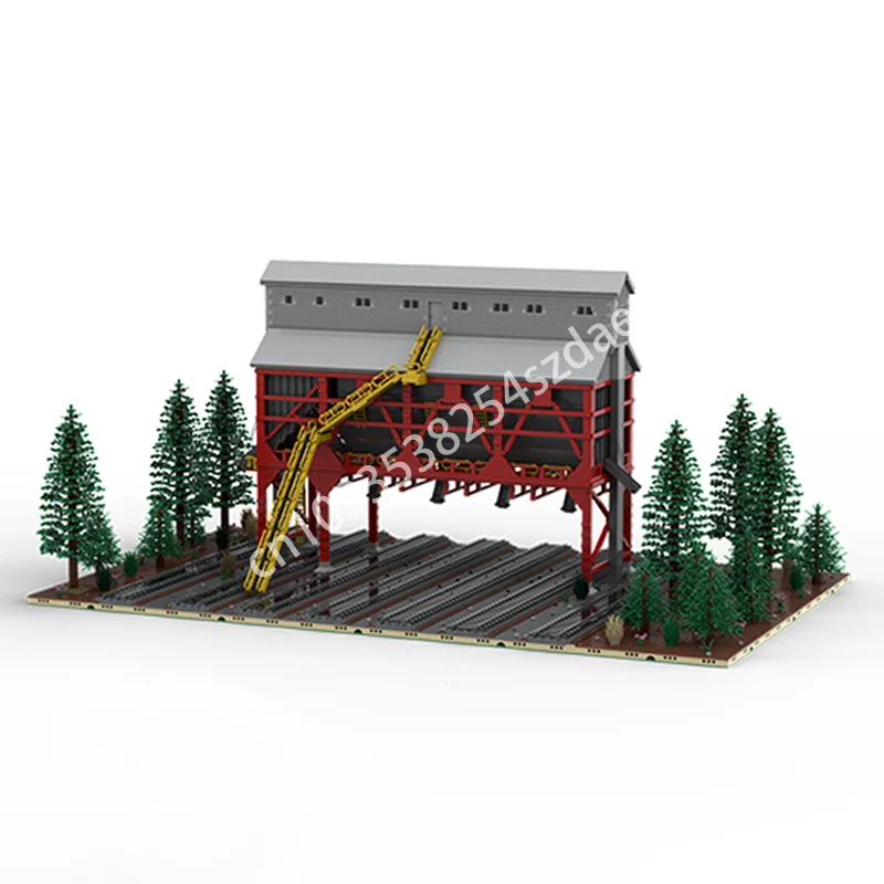 

13722 шт. MOC Cheyenne Ton Coal Bunker, тренировочная модель, строительные блоки, сборка рождественских подарков, креативная идея, игрушка для детей на день рождения