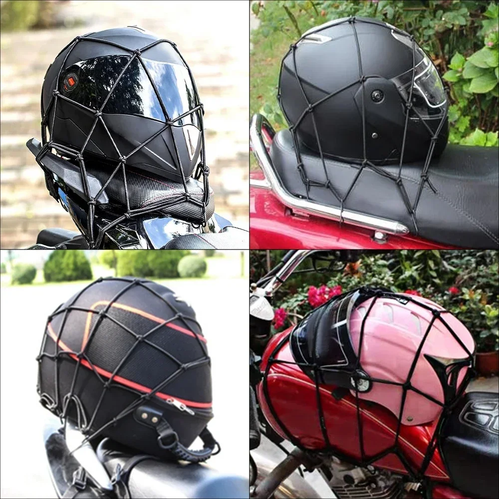 ​​Stretchable Motorcycle Helmet Storage - Duffle Mesh Bag Helmet Guard​​