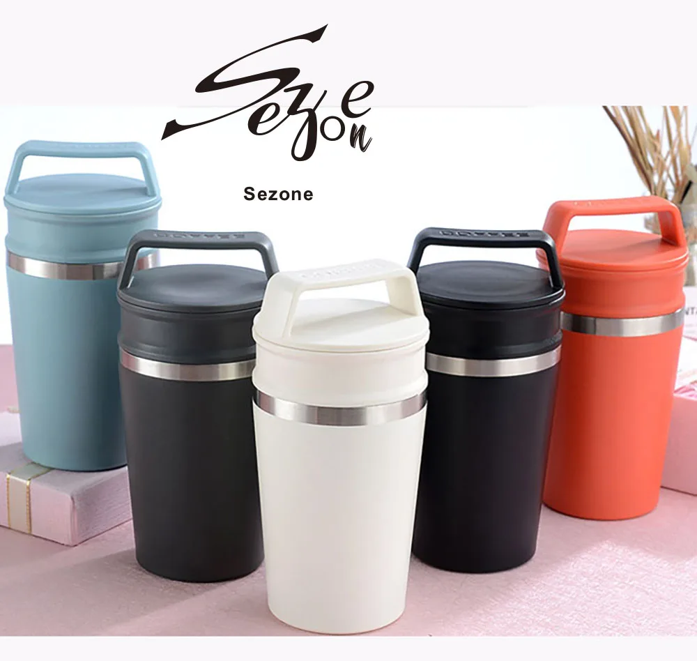 

380ml Thermal Box Stainless Steel 304 Coffee Mug Leak-Proof Thermos Mug Travel Thermal Cup Thermosmug Water Bottle For Gifts