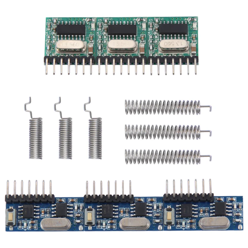 Eccellente trasmettitore e ricevitore modulo RF wireless RX480E-4WQB 433 Mhz 3 set Kit di collegamento in uscita a 4 canali per il controllo remoto