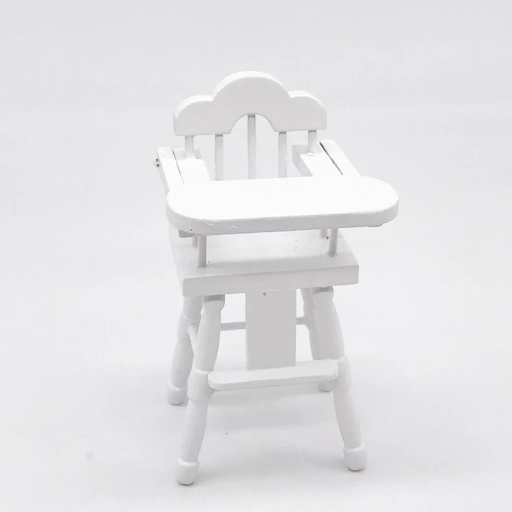 High Chair Toy Baby & Toddler Toys Micro Ornament Miniature Furniture Decor Feeding Model Dollhouse Accessory