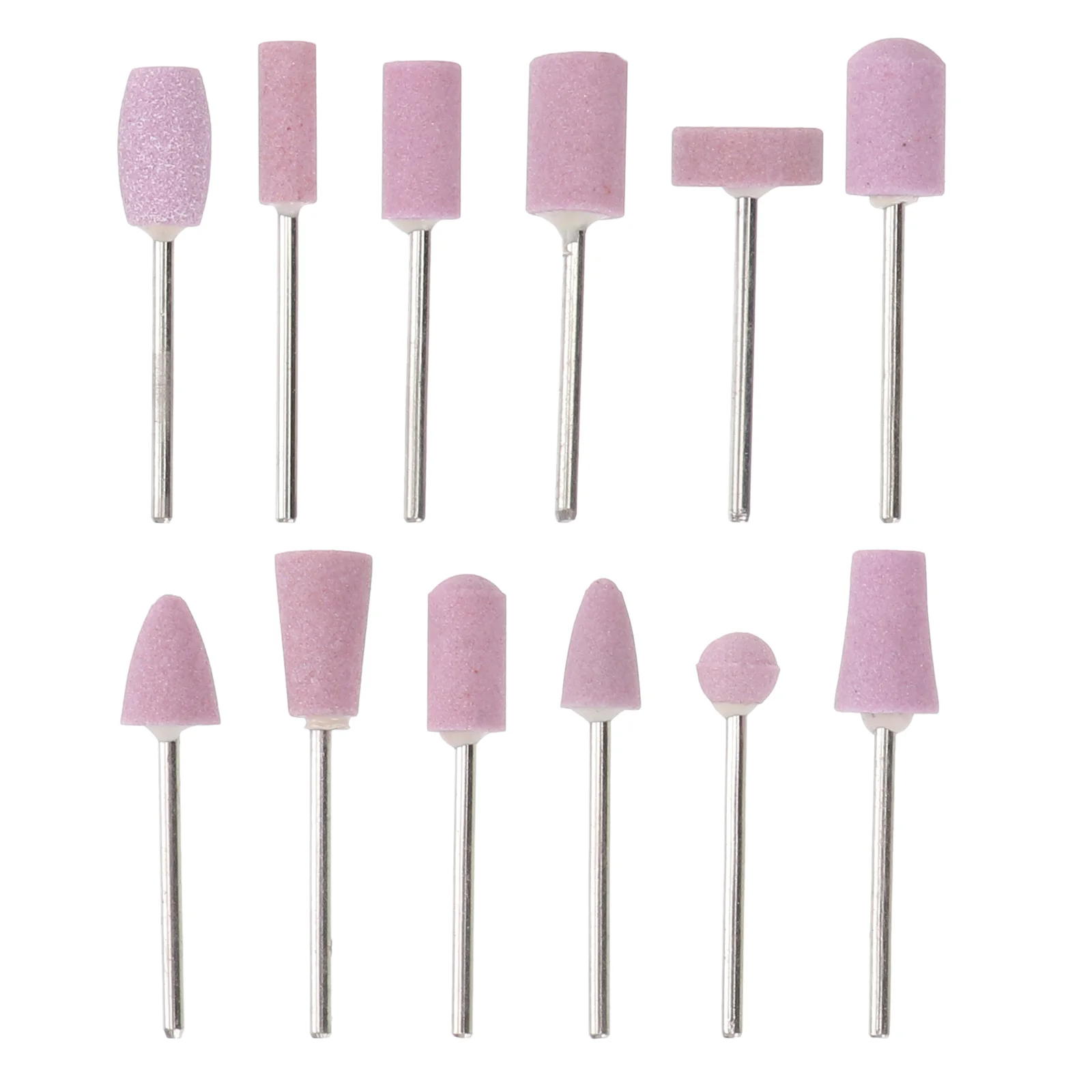 Set di punte per trapano elettrico per unghie 12 in 1 teste di macinazione per manicure per unghie artificiali naturali kit di strumenti per la pulizia delle cuticole salone