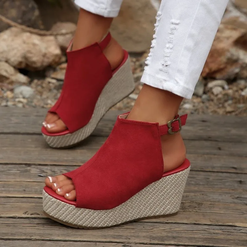 Women Sandals Summer Wedge Pla - Wedge Espadrille Women reseña y precio