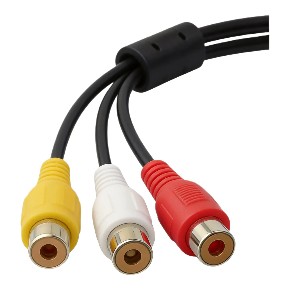 Car Audio Setup VTR Cable Car Radio Interface Connector Accessory ABS Construction Black Finish Easy Installation