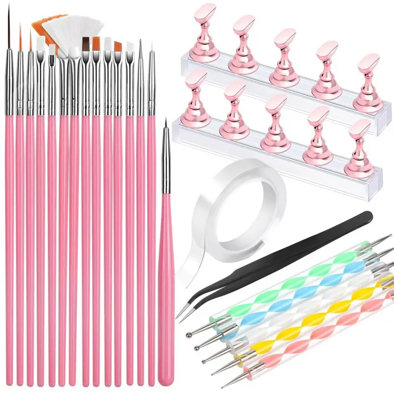 

[NEW!ABMK】 Nail Art Tools, Nail Brush,Nail Art Brushes,Nail Stand, Nail Holder For Painting Nails, Nail Tools, Nail Design Tools