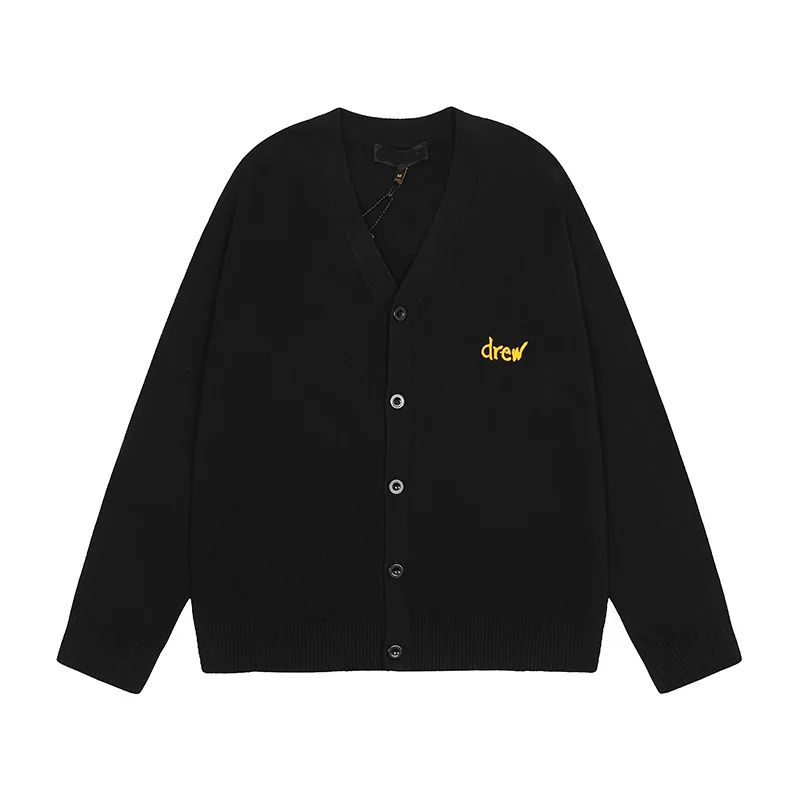 درو هاوس قسط الربيع / الخريف وصول جديد هاي ستريت مبتسم متماسكة سترة مطرزة سترة - سترة كبيرة الحجم