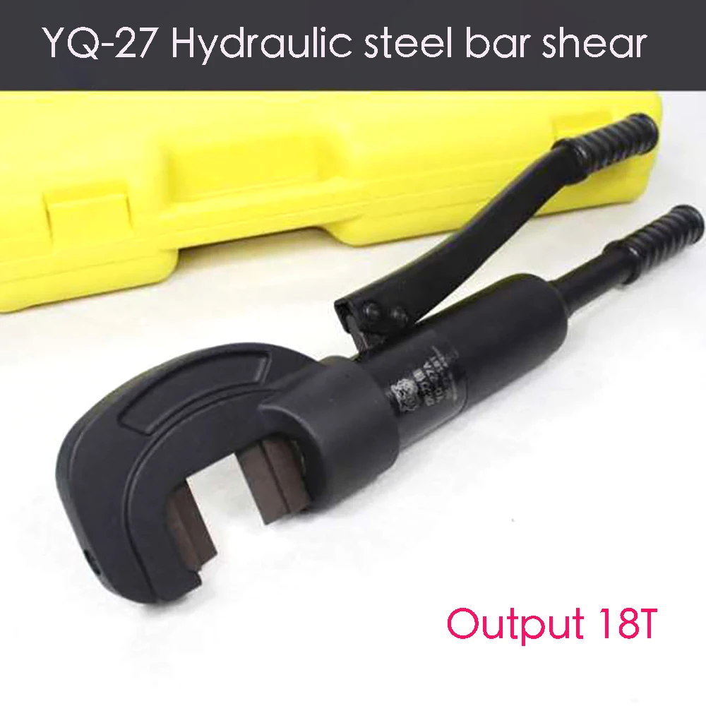 

YQ-27 Hydraulic Steel Cutter Hydraulic Tool Cutting Machine Steel Bar Cutter Manual Pliers Hydraulic Rebar Cutter 18T 4-27mm