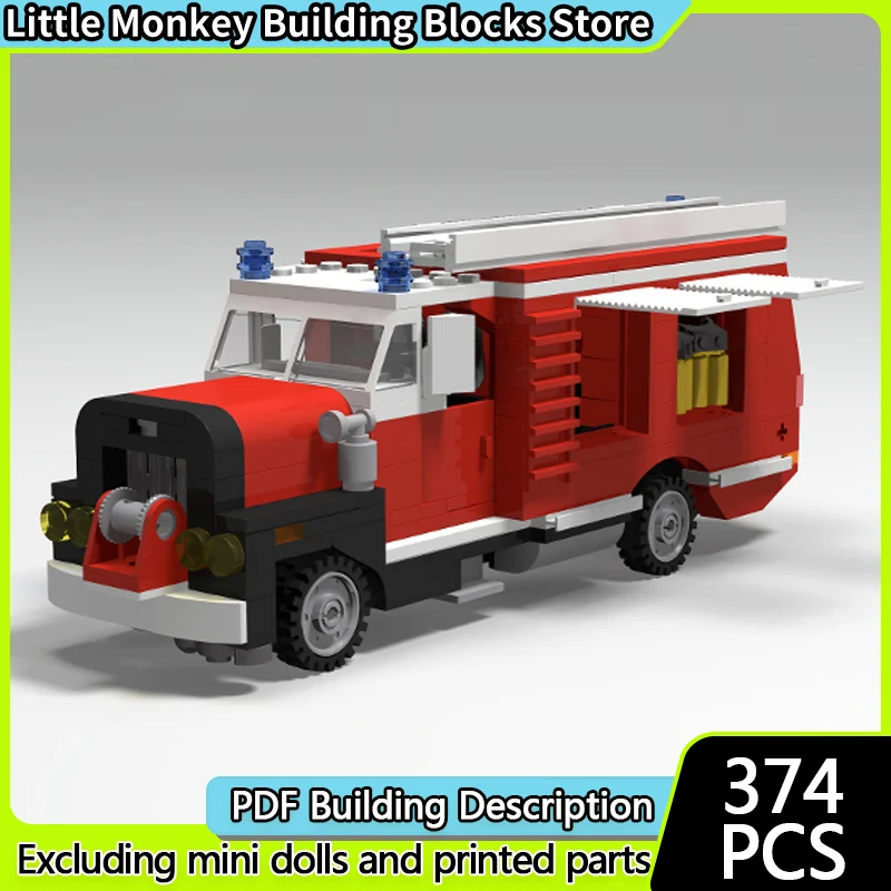 

Urban Rescue Vehicles Model MOC Building Bricks Fire Utensil Truck Modular Technology Children Holiday Gifts Assemble Toys Suit