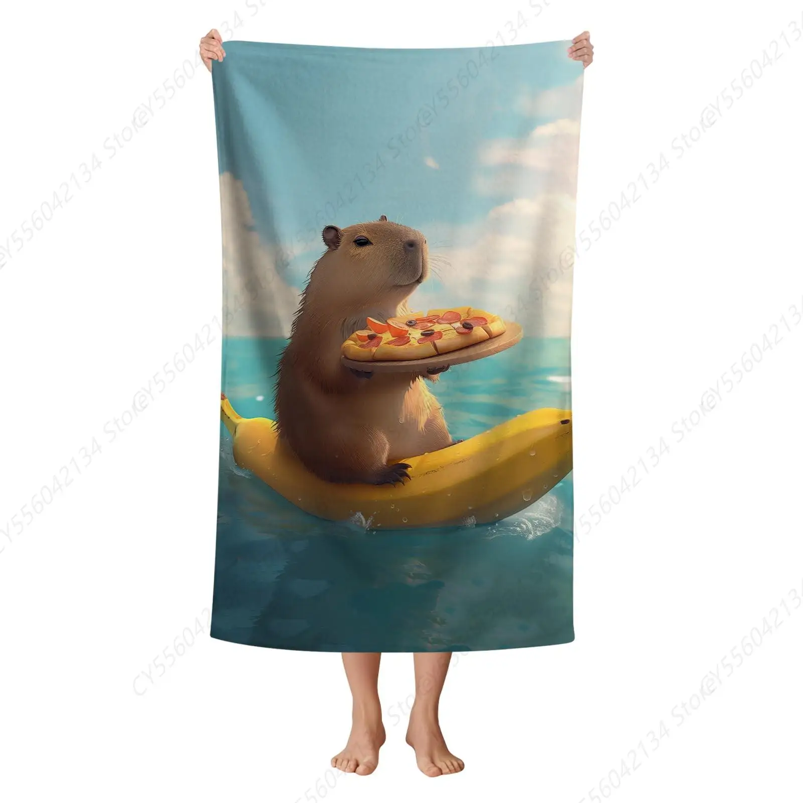 Cute Capybara Beach… - image
