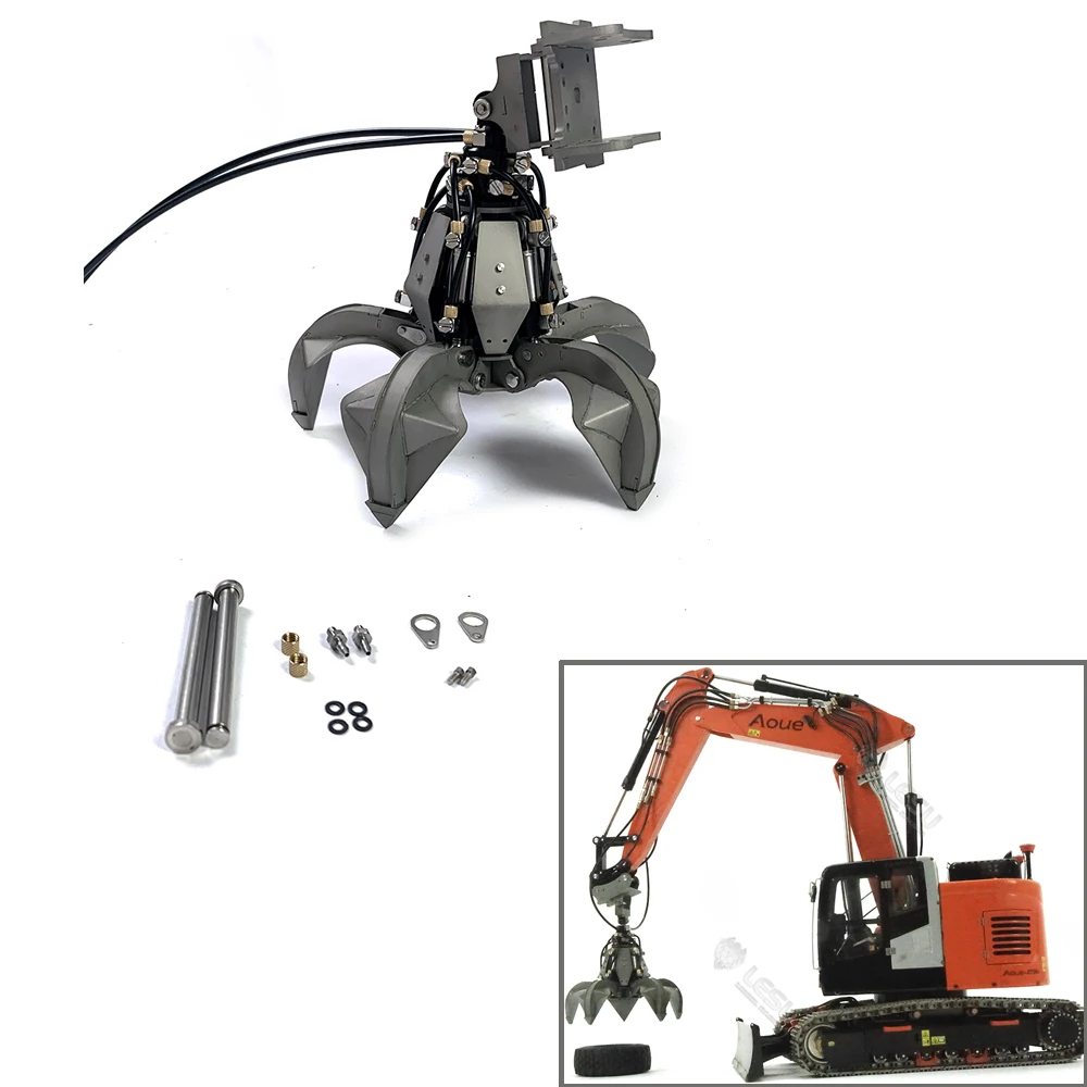 LESU Metal Grab for RC Toy 1/14 Hydraulic Construction Vehicle Machine  Excavator 374F AC360 ET30H ET26L ET35 TH22099