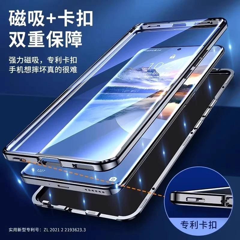 حافظة كاملة 360 لهاتف Honor 400 حافظة ذكية لهاتف Honor X7D مزدوجة الجوانب ممتصة مغناطيسية معدنية كابا غطاء حماية من الزجاج المقسى