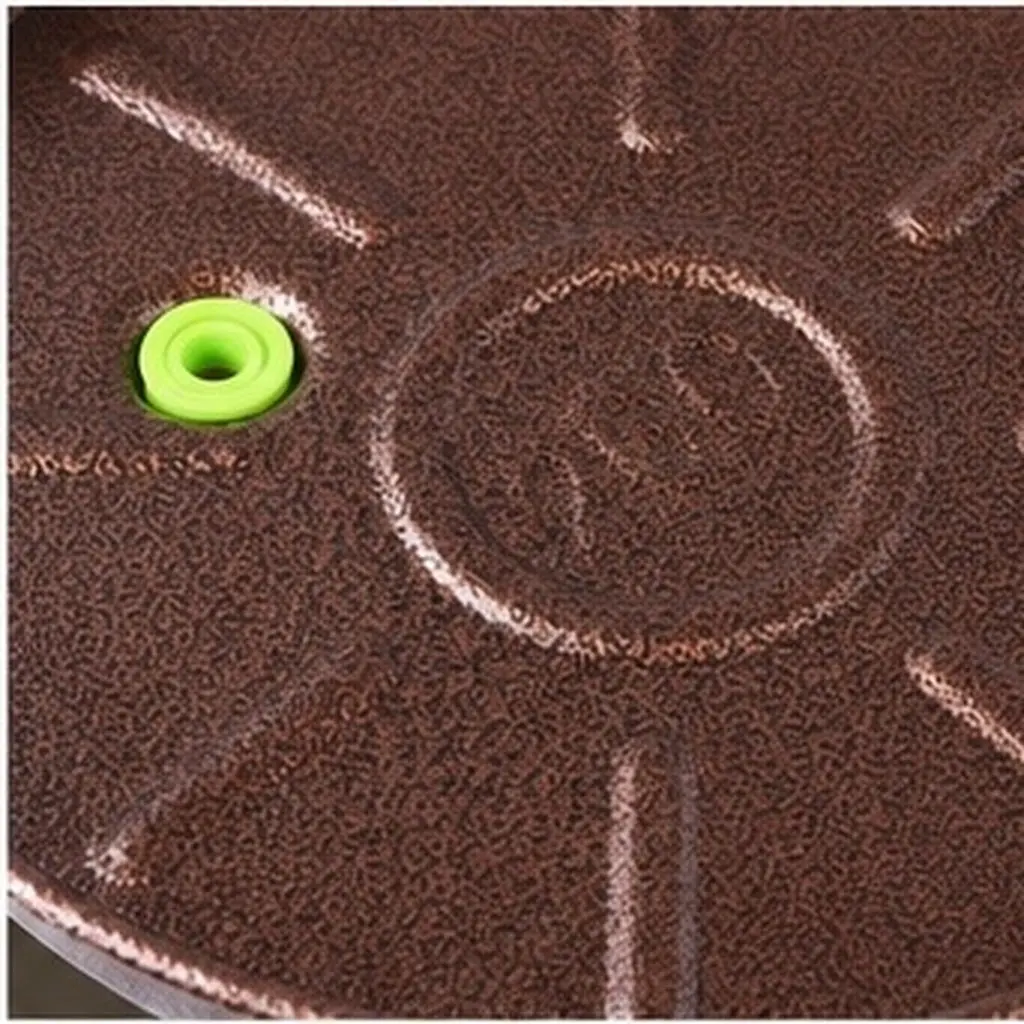 Heavy Duty Iron Flower Pot Tray with Universal Wheels Round Thickened Design for Indoor Outdoor Use Purple Bronze 28Cm Od 26Cm