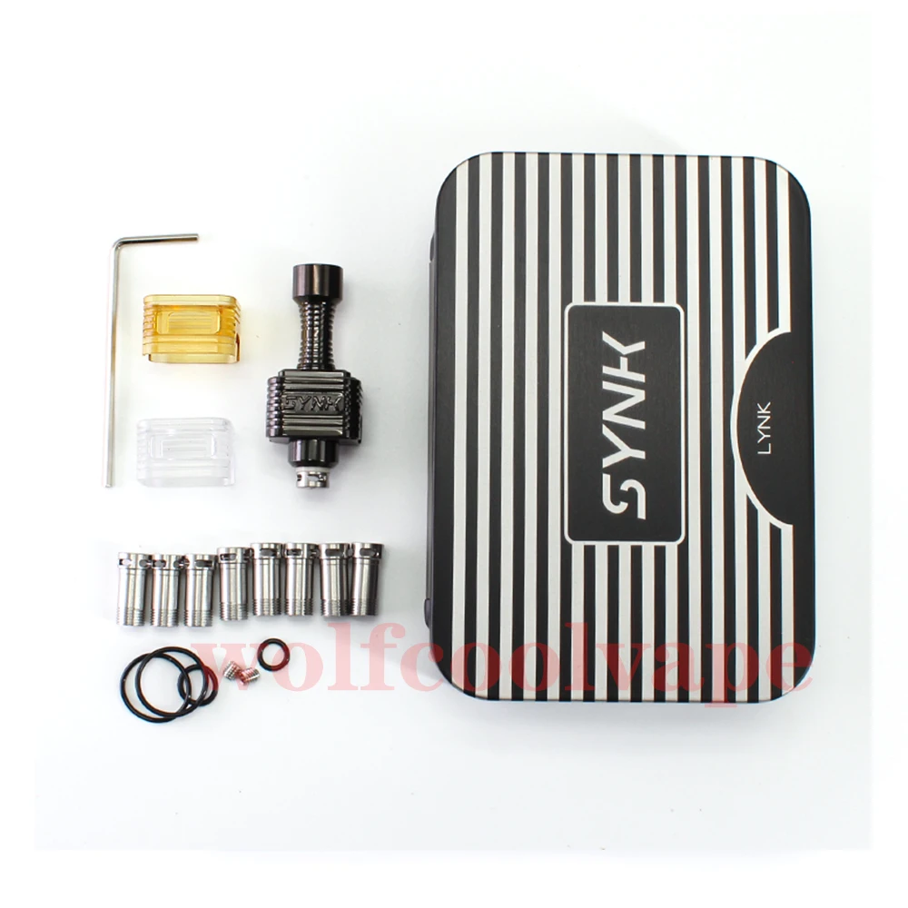Wolfcoolvape Lynk Synk Style RBA-brug voor Billet / Boro Mod 316SS 9 x luchtpin 1.0/1.2/1.5/2.0/2.5/3.0/3.5/4.0/4.5mm