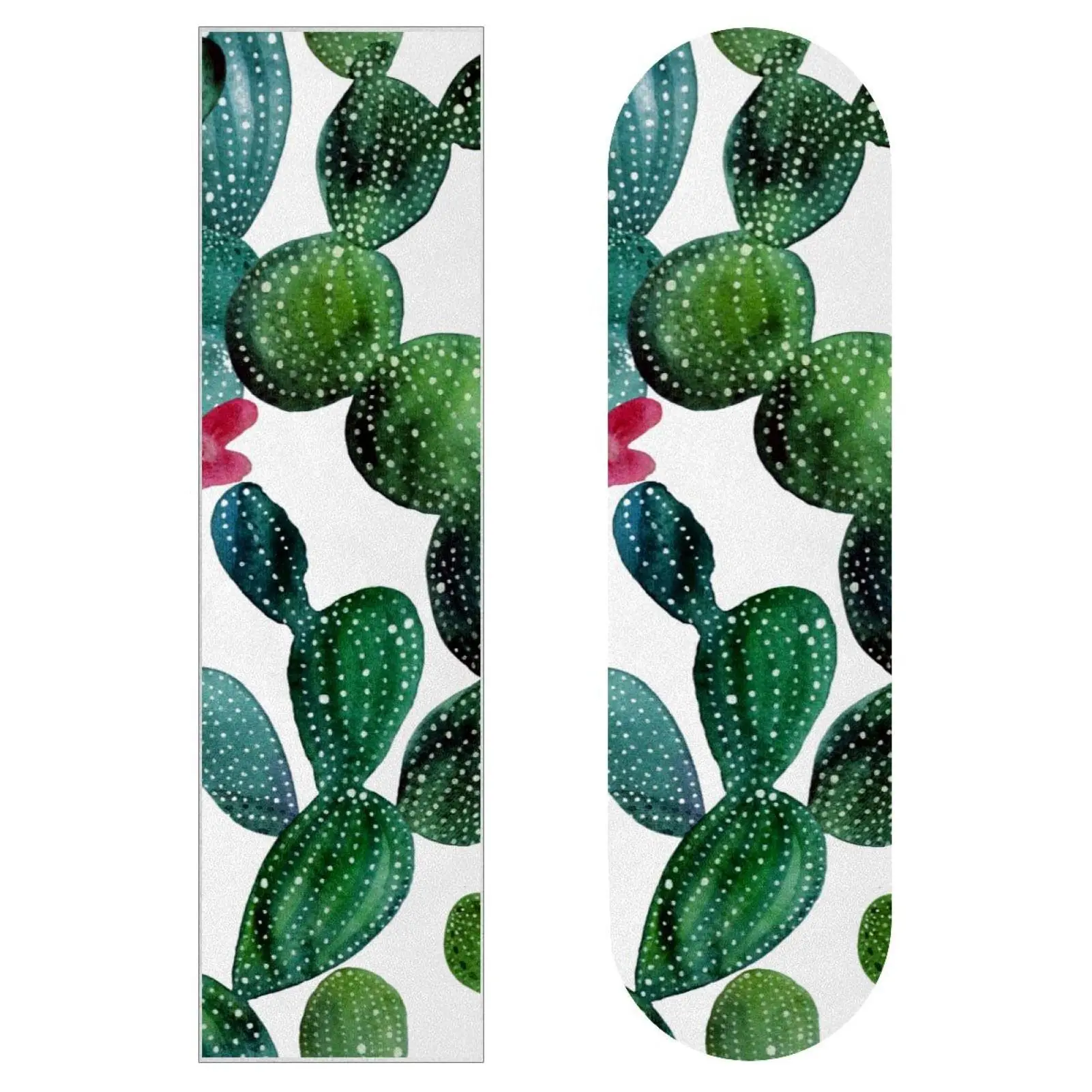 Skateboards Grip Tape Design Watercolor Tropical Cactus Pattern Longboard Anti Slip Sandpaper Sticker Skateboards Paper 84x23 cm