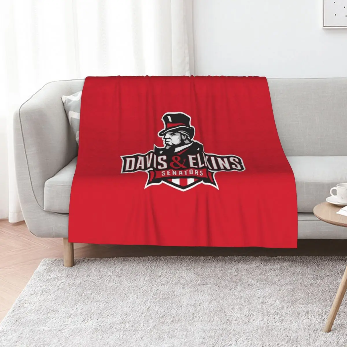 Davis & Elkins College Throw Blanket Extra Large Throw Warm Flannel Stuffeds Bed linens Sofa Blankets