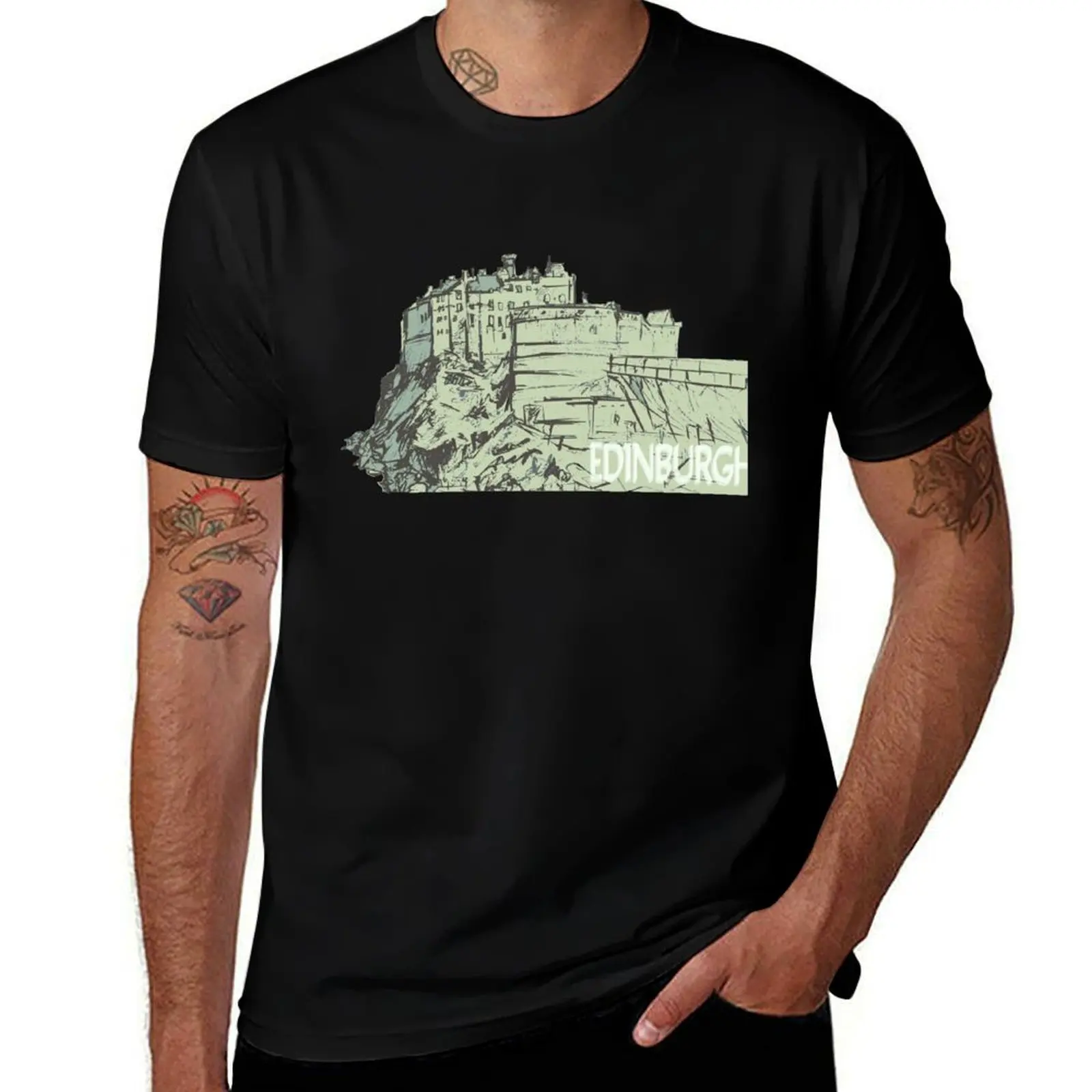 

Castle Rock, Edinburgh T-Shirt t shirts for man cotton funny cotton t shirt pack man t shirt luxury T-Shirt