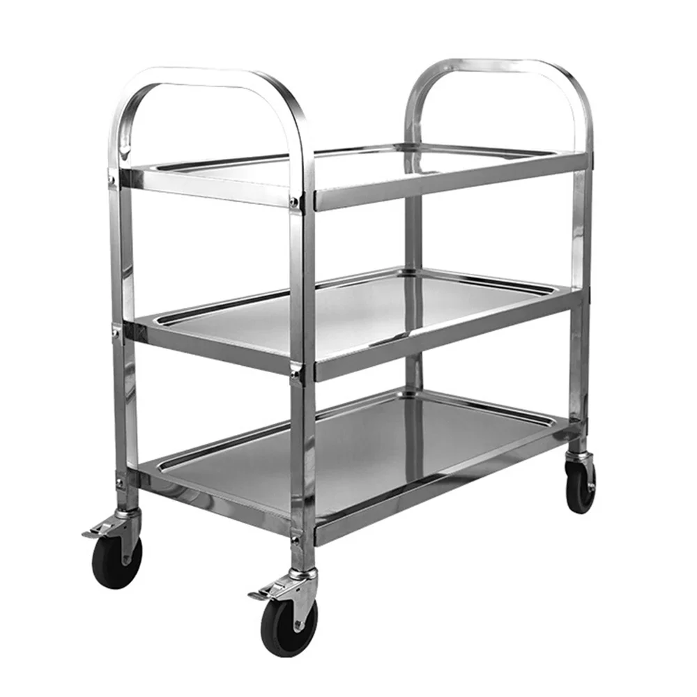 

Competitively Priced stainless steel Restaurant Food Trolley Cart Hotel And Dining Cart Food Service Trolleys