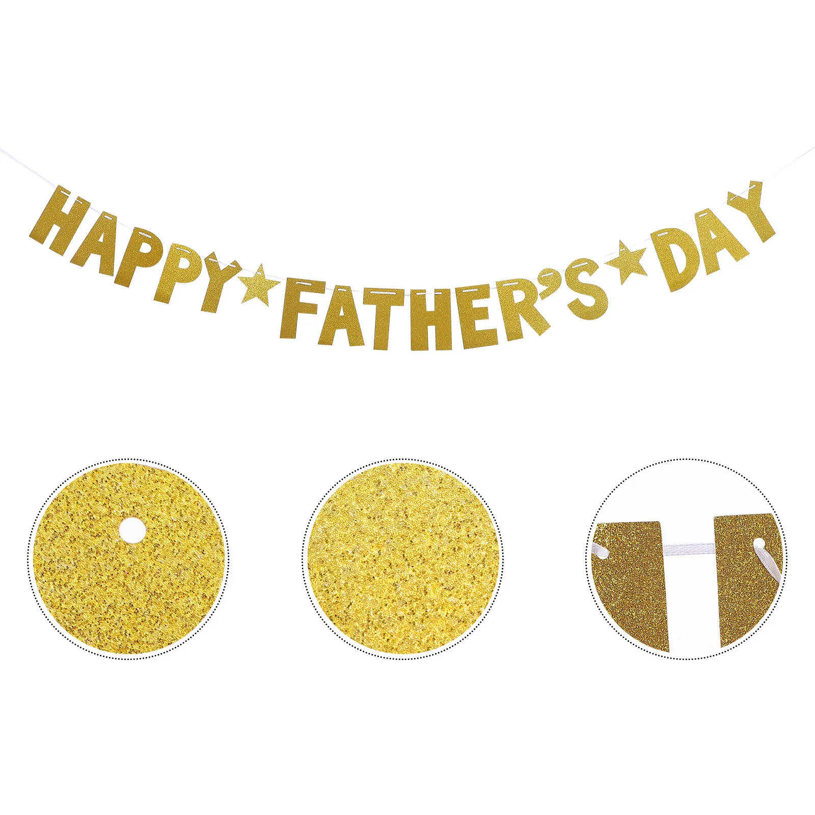 

Party Letter Paper Pull Flag Rustic Decor Birthday Decorations Banner The Golden