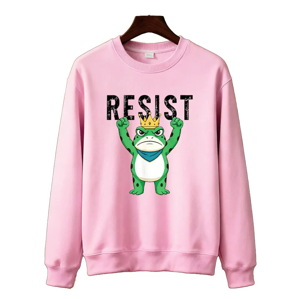 الضفادع ضد القميص لا ملوك في بورتلاند الضفدع الوعي السياسي مكافحة الجليد الخريف والشتاء ملابس رياضية طويلة الأكمام #2