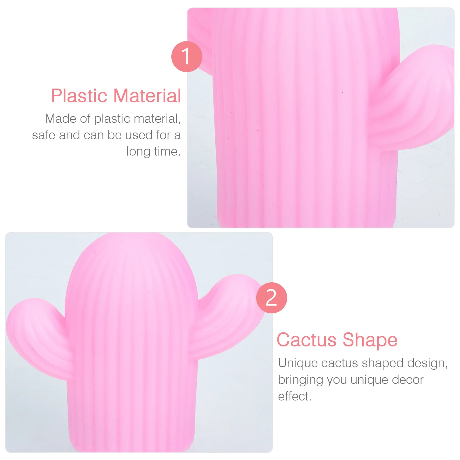 2 قطعة ضوء الليل الصغيرة الصبار على شكل مصباح الإبداعية لغرفة النوم ديكور المنزل جو مضيئة الديكور مصباح طاولة السرير