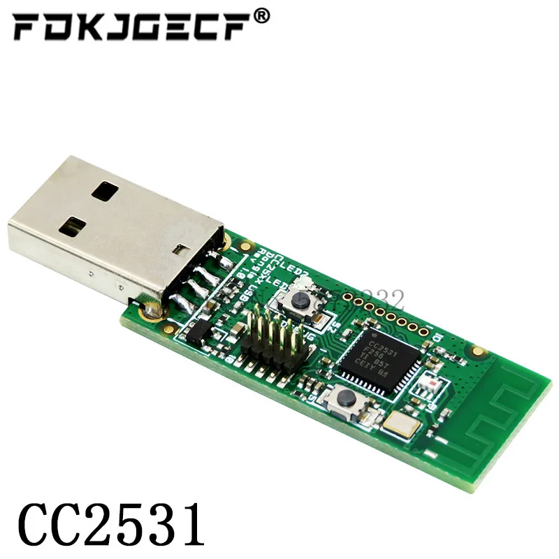 Wireless Zigbee CC2531 Sniffer Bare Board Packet Protocol Analyzer Module USB Interface Dongle Capture Packet Module CC2540