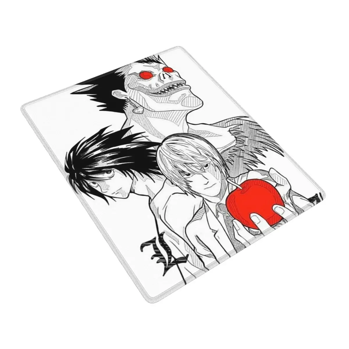 Alfombrilla de ratón Death Book Death Note Anime para Gamer, alfombrilla para PC, portátil, teclado, alfombra para juegos de ordenador, 7x9 pulgadas, 22x18 cm