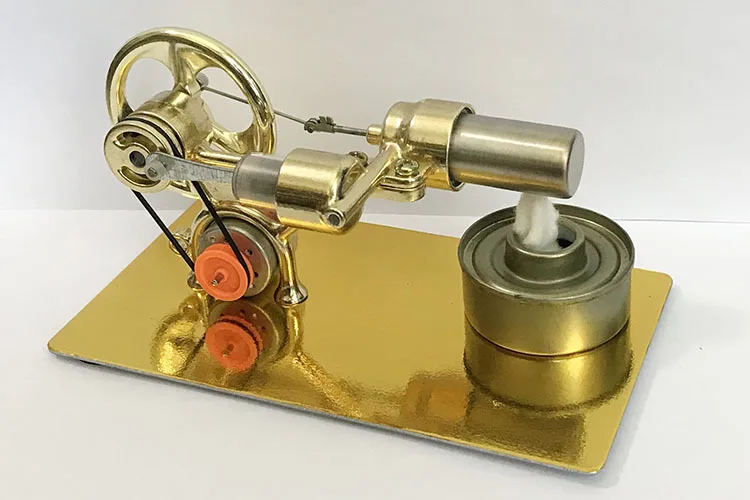 Mini External Combustion Stirling Engine Experimental Model Motor Generator Engine Physics Collection Toy Gift